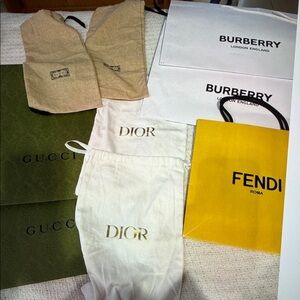 Luxury Designer Shopping Bags Collection 9 total pieces